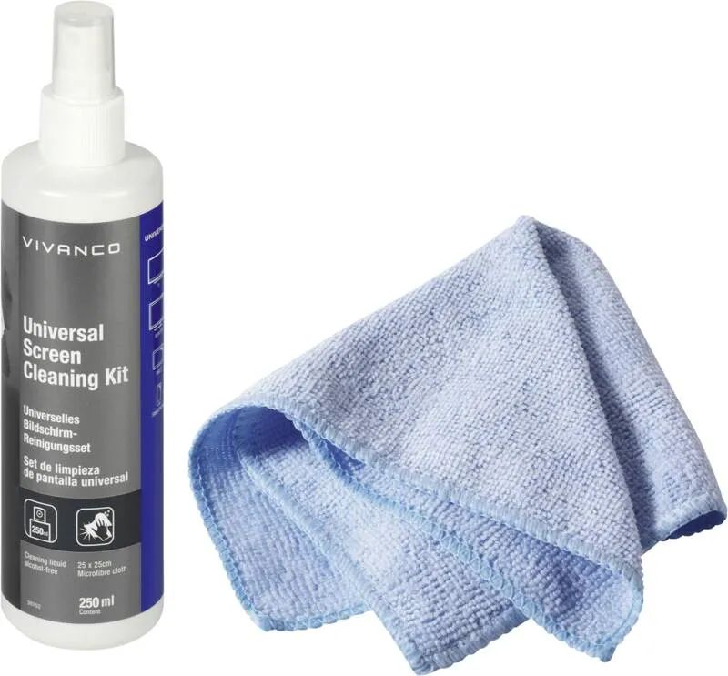 Vivanco Bildschirm Reinigungsset, 250ml,