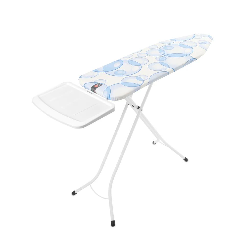 Brabantia Bügeltisch B, 124x38cm, Dst-Ablage Solid - Bubbles
