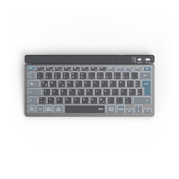 Hama Multi-Device-Tastatur "WK-700", kabellos, beleuchtet, klein, SW, QWERTZ DE
