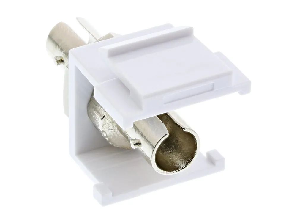 InLine LWL Keystone Snap-in Kupplung - Simplex ST/ST - multimode - Keramik-Hülse