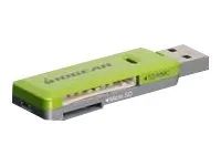 IOGEAR SD/MicroSD/MMC Card Reader/Writer GFR204SD - Kartenleser (MMC, SD, RS-MMC, microSD, SDHC, microSDHC, SDXC)