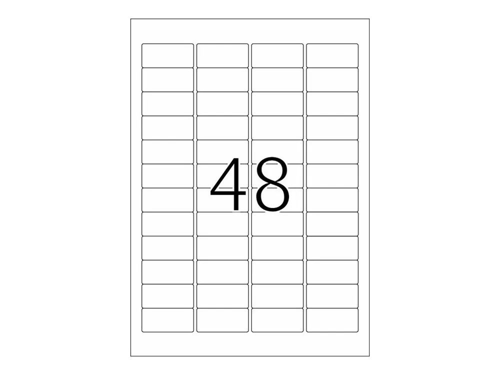 HERMA Special - Papier - matt - extra stark selbstklebend - weiß - 45.7 x 21.2 mm 1200 Etikett(en) (25 Bogen x 48)