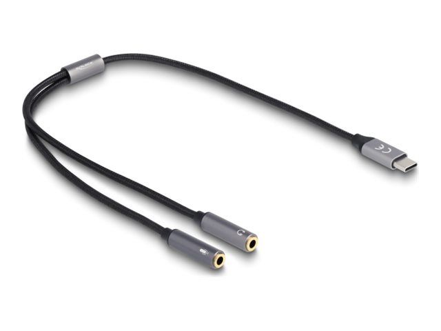 Delock Adapter USB-C auf Klinkenstecker - 24 pin USB-C männlich zu 3,5-mm-Klinkenstecker weiblich