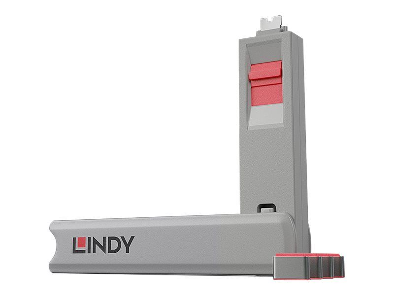 Lindy Schloss für USB-C-Port - Rot