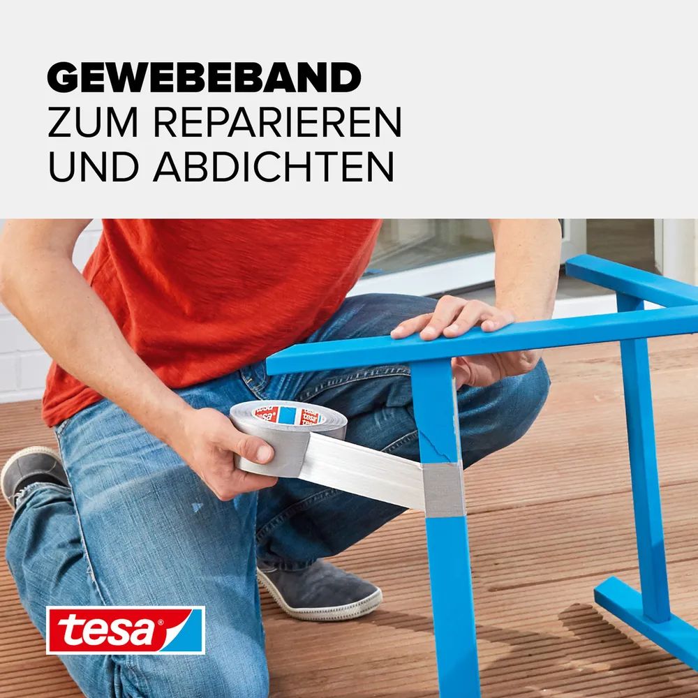 Tesa extra Power Universal - Grau - Bündelung - Befestigung - Handwerk - Kennzeichnung - Reparatur - Verstärkung - 10 m - 50 mm - 1 Stück(e)