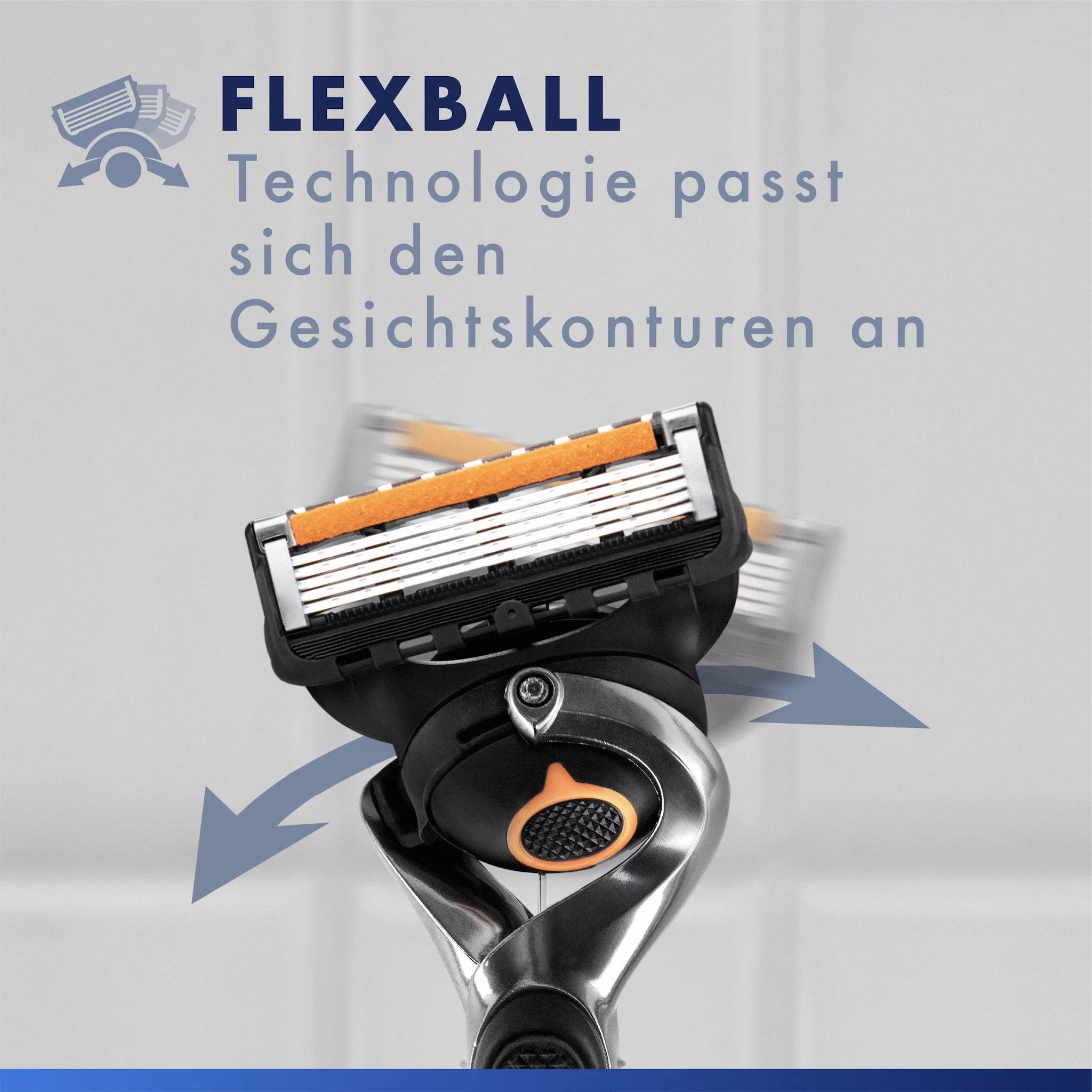 Gillette ProGlide Flexball Systemklingen 3er + Handstück  + Reiseetui "UEFA Champions League"