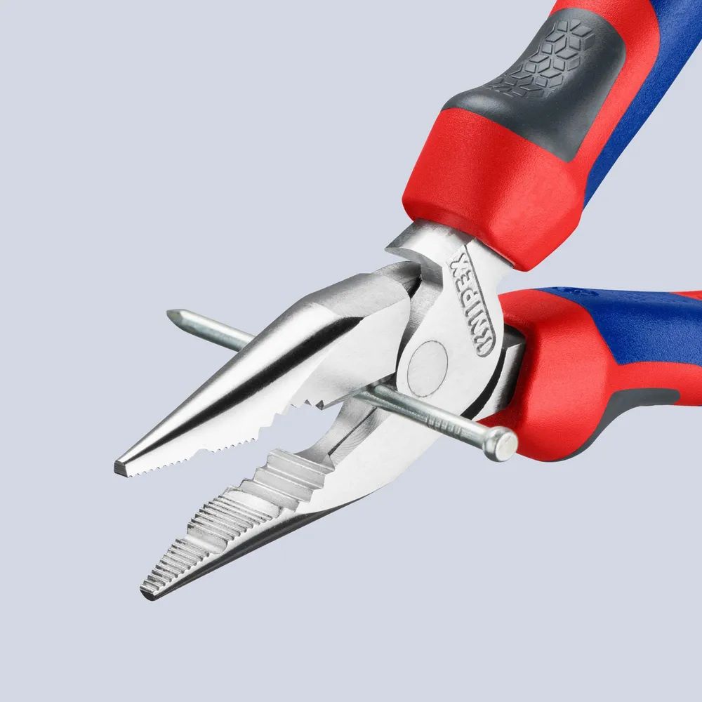 KNIPEX Spitz-Kombizange mit Comfort-Griffen verchromt 145 mm