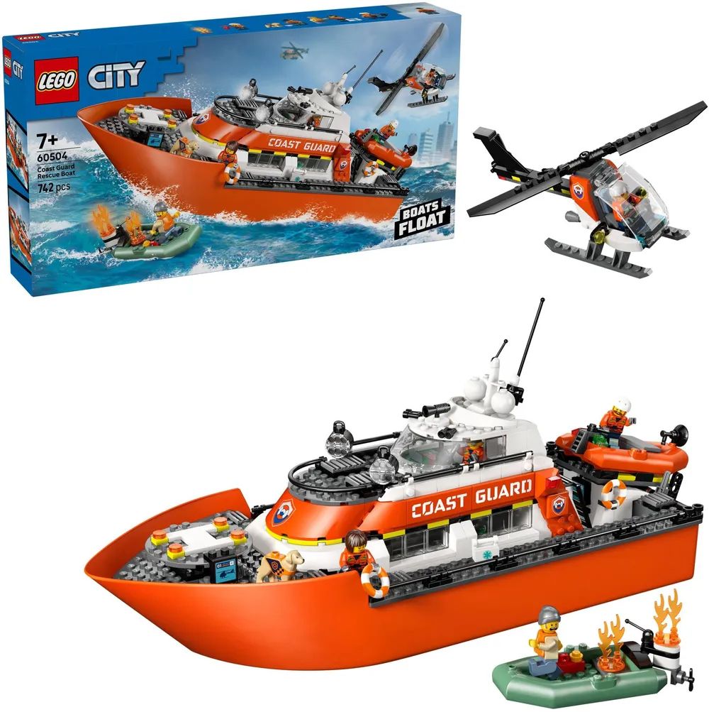LEGO 60504 City Rettungsboot der Küstenwache mit Hubschrauber
