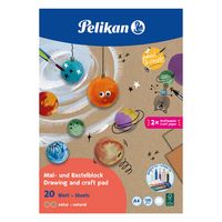 Pelikan Zeichen-und Bastelblock A4.120g/m 20 Blatt Nat. FSC