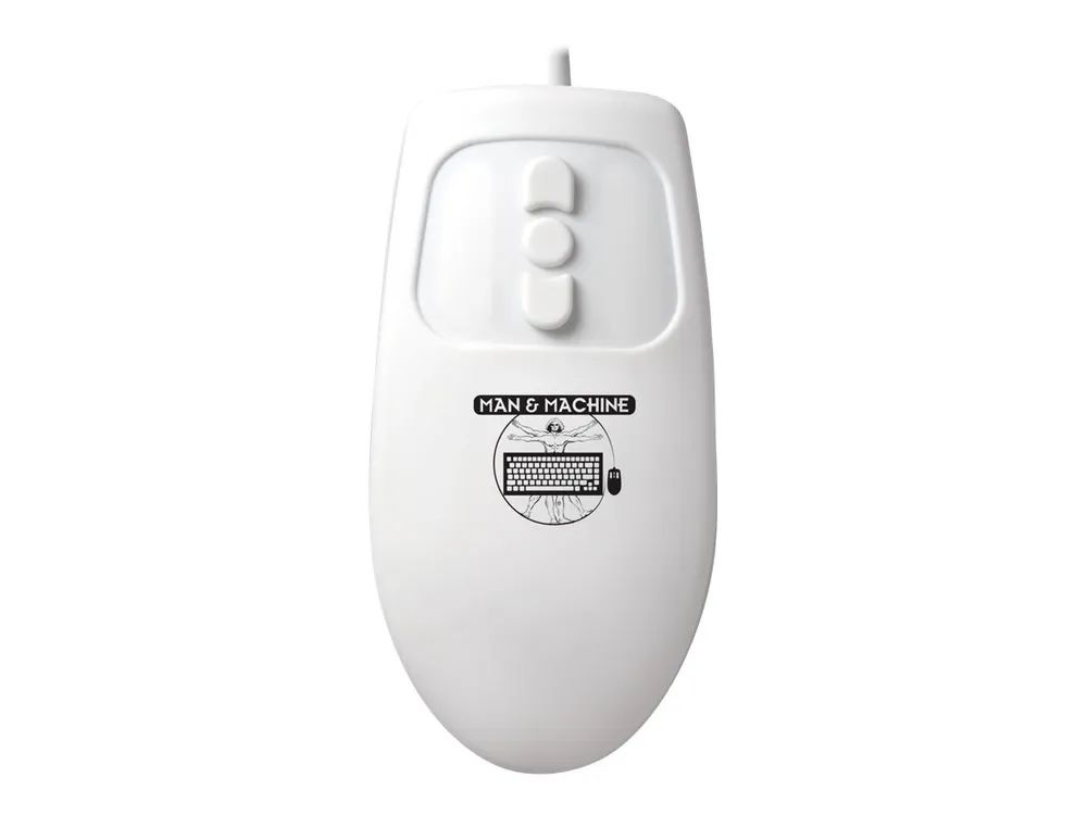 Man-Machine Baaske Medical Man&Machine MightyMouse5 G - Beidhändig - Optisch - USB Typ-A - Weiß