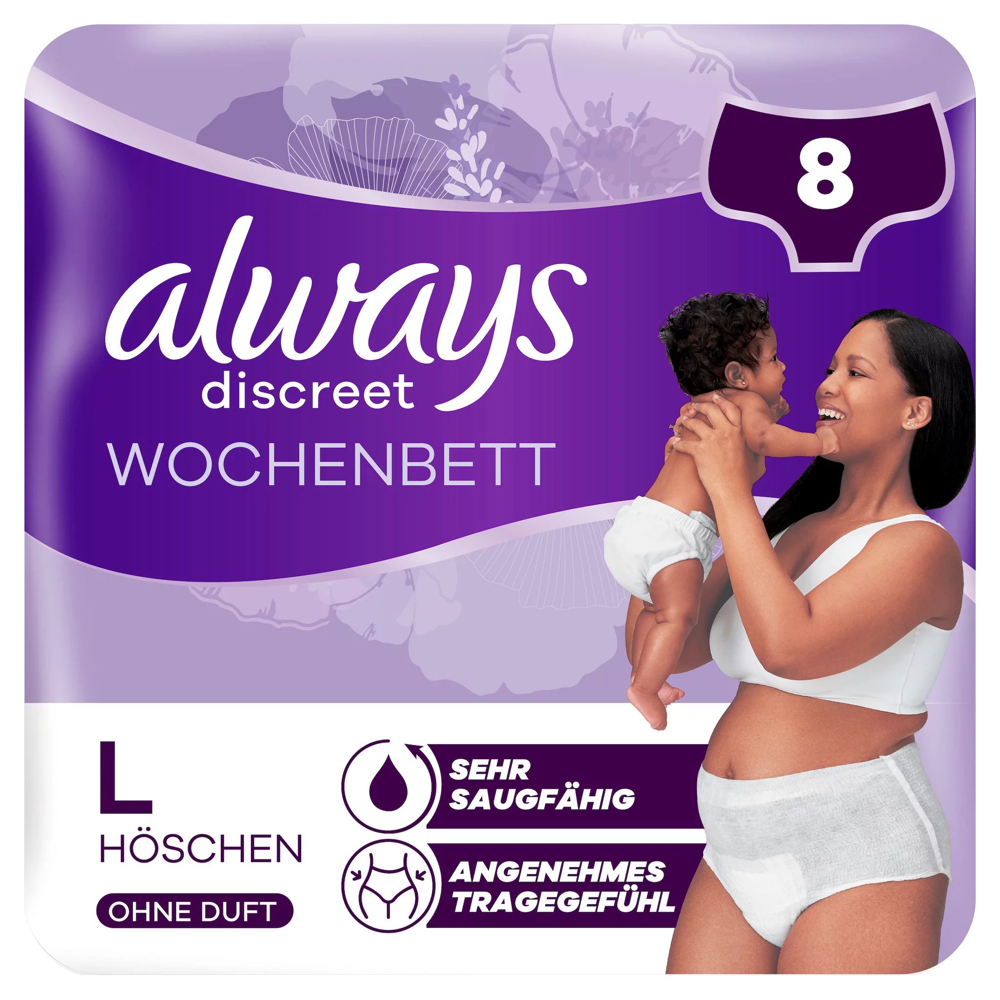 always Discreet Inkontinenz Wochenbett L 8