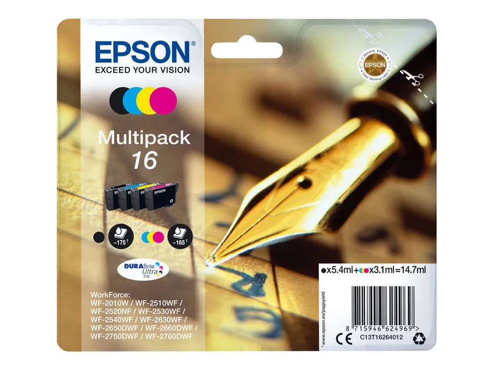 Epson 16 Multipack - 4er-Pack - Schwarz, Gelb