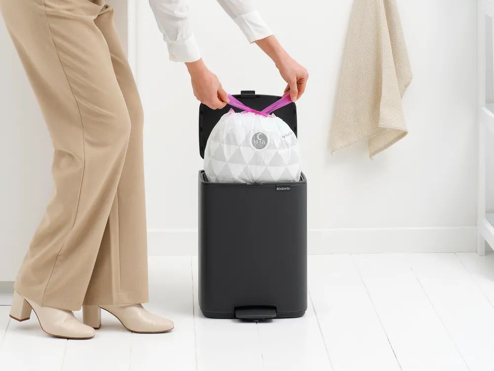 Brabantia Bo Treteimer, 12L - Mineral Infinite Grey