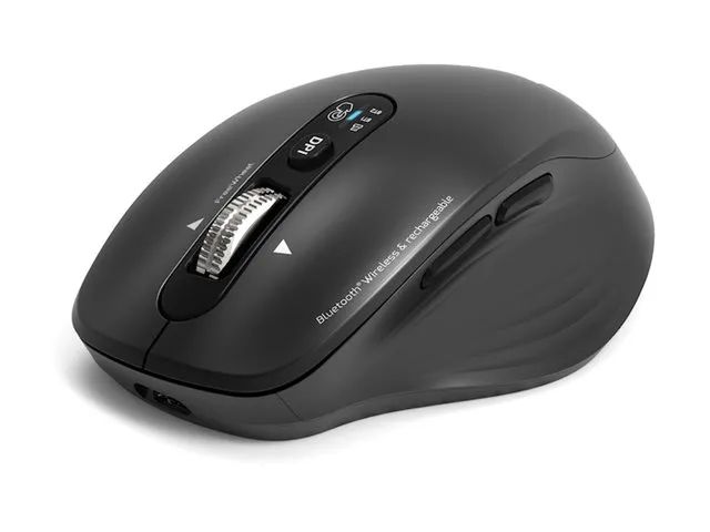 PORT Designs PORT Connect Professional BUSINESS - Maus - wiederaufladbar - optisch - 6 Tasten - kabellos - 2.4 GHz, Bluetooth - kabelloser Empfänger (USB)