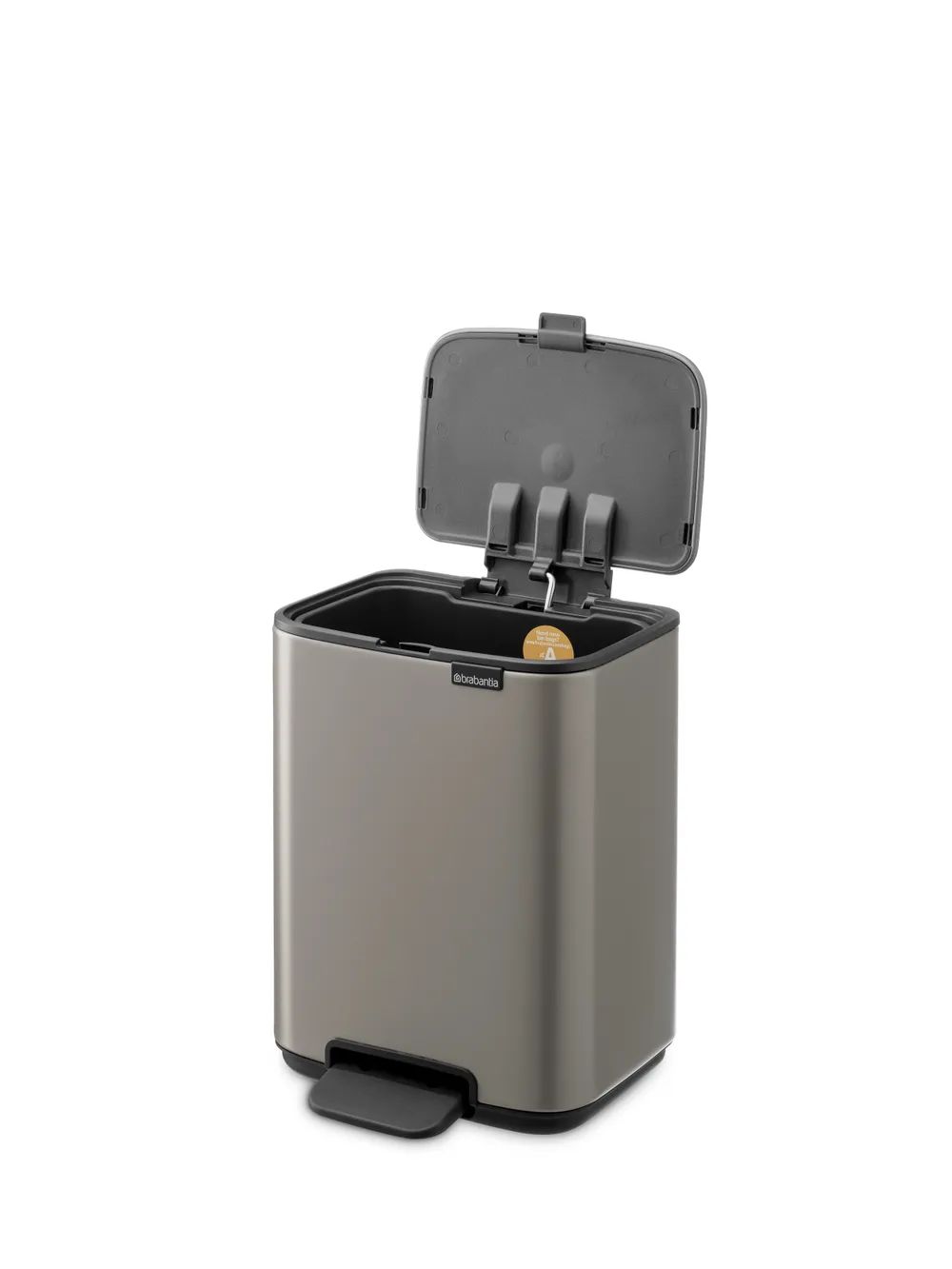 Brabantia Bo Treteimer, 4L - Platinum