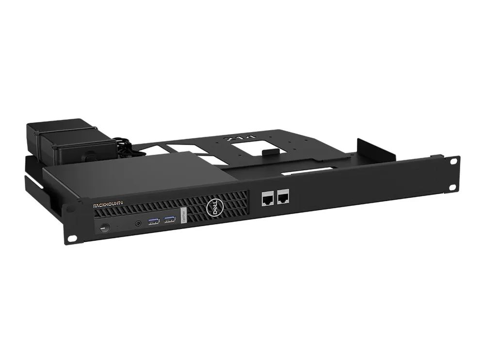 Rackmount.IT Rackmontagesatz - Jet Black - 1U - 48.3 cm (19")