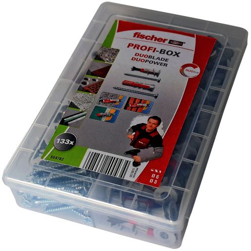 Fischer + DUOPOWER DÜBEL+SCHRAUBEN / FISCH MEISTER-BOX DUOBLADE 554762