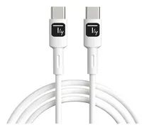 Techly Kabel USB 2.0 Typ C m/m weiß - Kabel - Digital/Daten