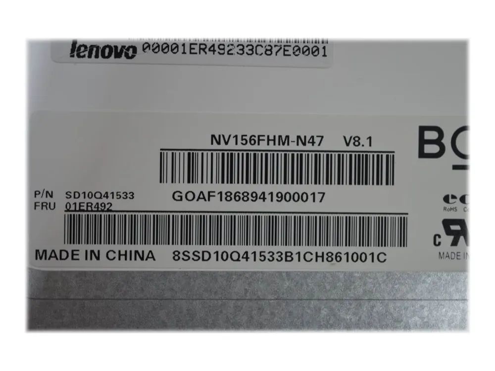 Lenovo BOE 15,6" (39,6 cm) FHD IPS Panel blendfrei