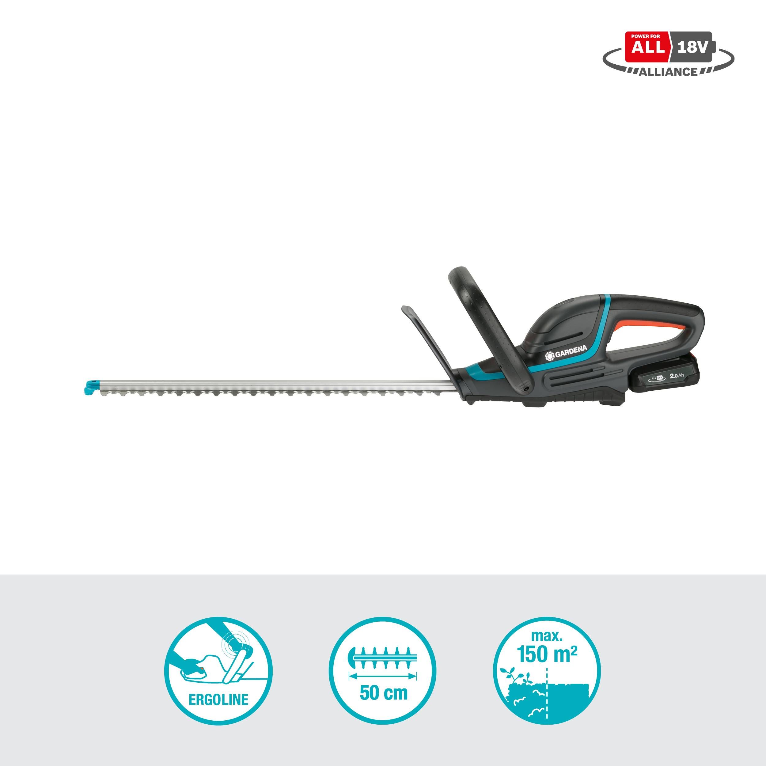 Gardena Akku-Heckenschere ComfortCut 50/18V-P4A Ready-To-Use Set