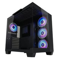 LC-Power 809B Dark Storm_X - Midi-Tower - E-ATX - Seitenteil mit Fenster (gehärtetes Glas)