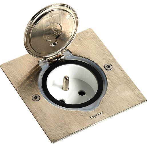 Legrand DECKELSATZ 1X2MOD INOX QUAD / LEGRAN 089700 86X86MM IP44 089700