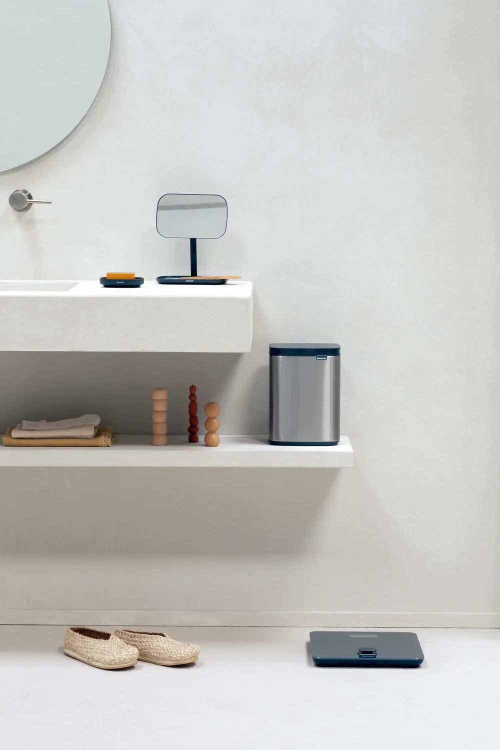 Brabantia Bo Mülleimer, 4L - Matt Steel Fingerprint Proof