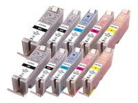 Peach C570XL/C571XL - 10er-Pack - XL-Yield - Schwarz, Gelb, Cyan, Magenta, Photo schwarz - kompatibel - wiederaufbereitet - Tintenpatrone (Alternative zu: Canon CLI-571XL, Canon PGI-570XL)