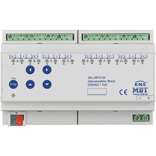MDT JALOUSIEAKTOR 8FACH 10A 230V / JAL-0810.02