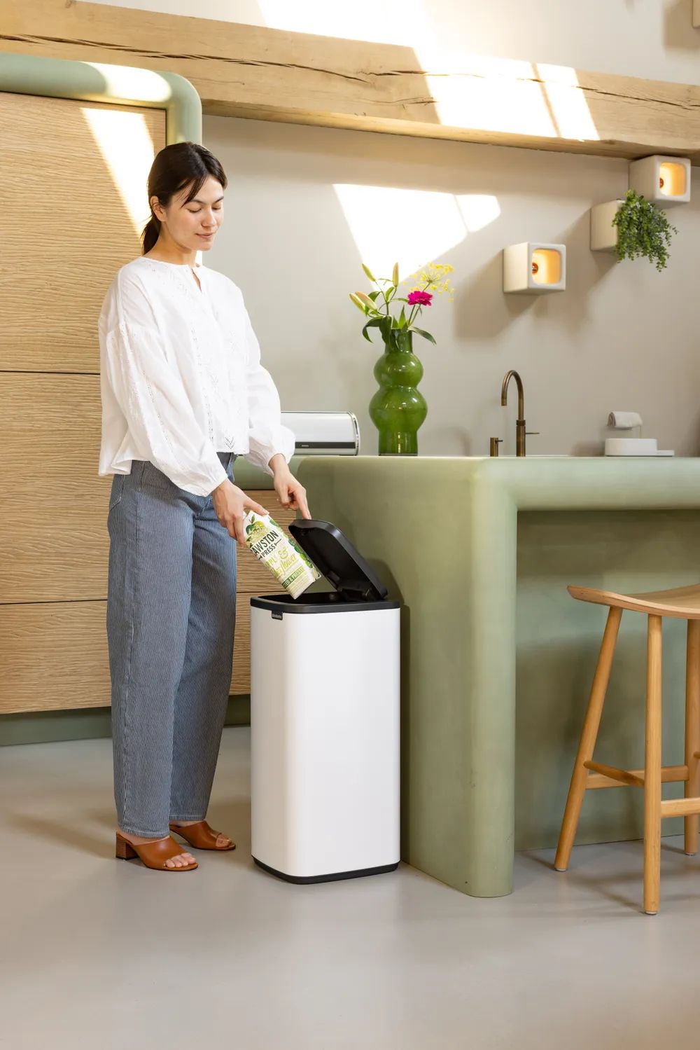 Brabantia Bo Touch Bin, 30L - White