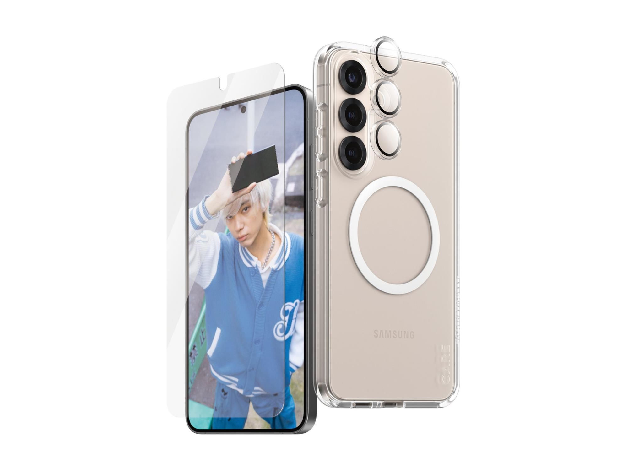 PanzerGlass CARE by PanzerGlass - 3-in-1 Schutzpacket - hintere Abdeckung für Mobiltelefon - Flaggschiff - 100 % recyceltes Polycarbonat, 100 % recyceltes thermoplastisches Polyurethan (TPU)