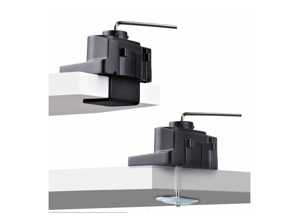 StarTech.com Triple Monitor Desk Mount For Up To Three 27in Screens, VESA 75x75/100x100, Tool-Less Arm Adjustments, C-Clamp/Grommet Mount, Spring-Assisted Arms - Befestigungskit - einstellbarer Arm - für 3 LCD-Anzeigen - Aluminium, Stahl, Kunststoff 