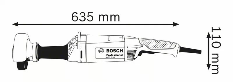 Bosch Professional GGS 8 SH Geradschleifer Karton