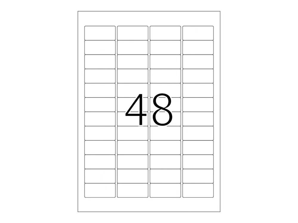 HERMA Special - Papier - matt - selbstklebend, entfernbarer Klebstoff - weiß - 45.7 x 21.2 mm 1200 Etikett(en) (25 Bogen x 48)