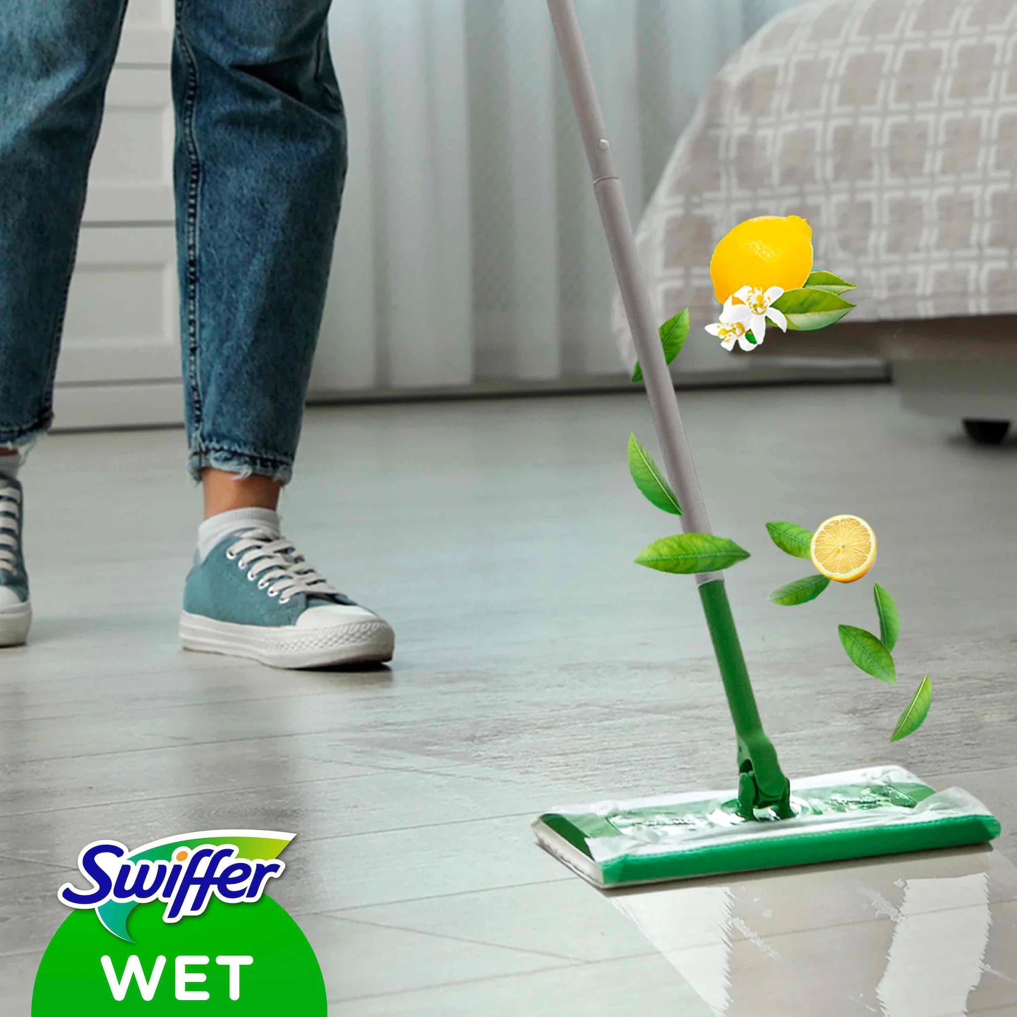 Swiffer Wet Wischtücher Antibakteriell Nachfüllpackung 20er