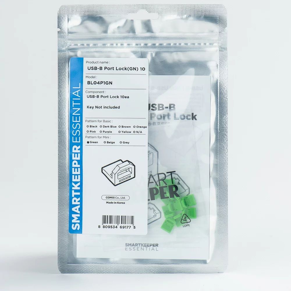 Smart Keeper Mini"Usb-B Port" Blocker grün 10 Stk.