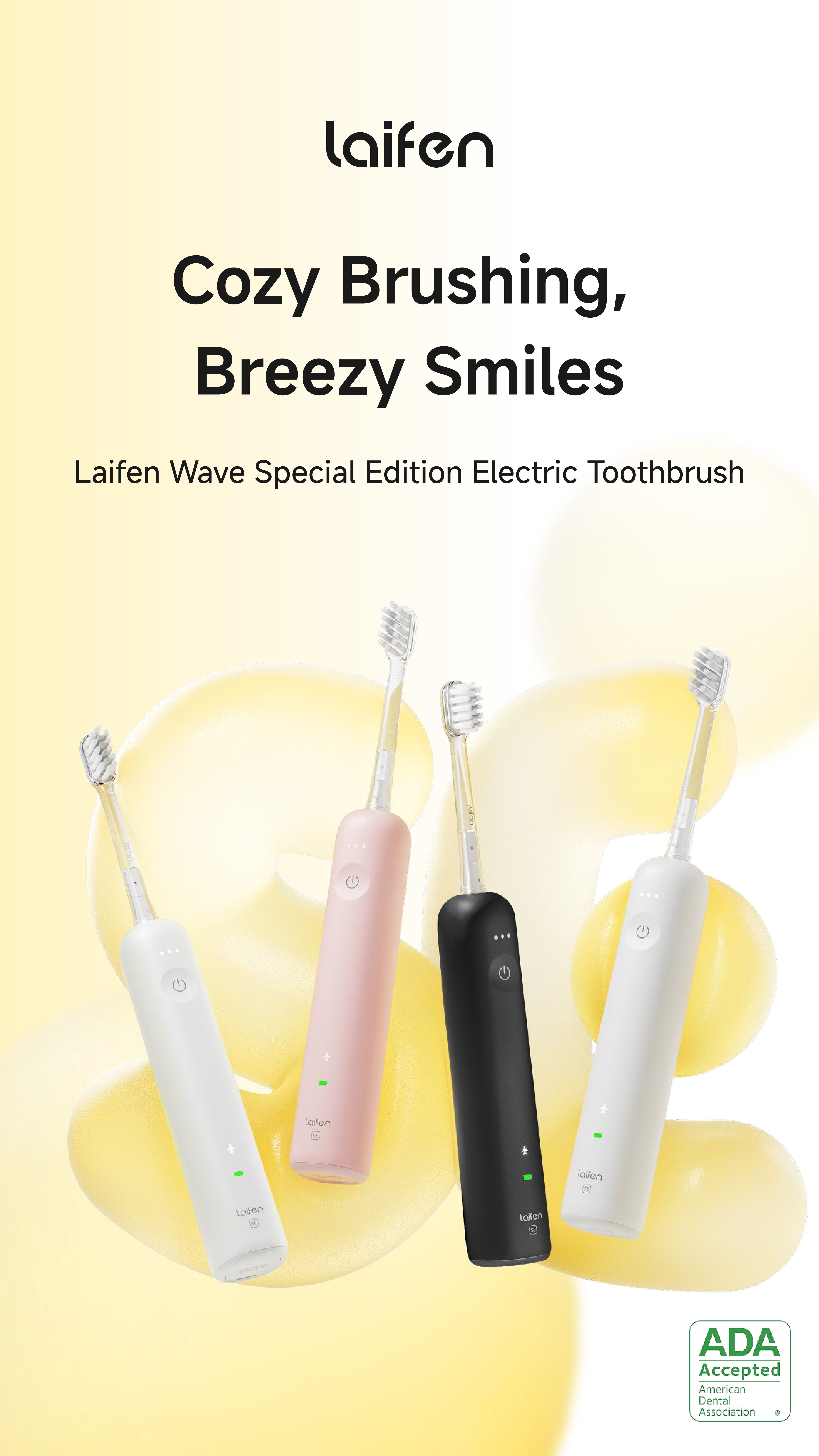 Laifen Wave Special Edition Electric Toothbrush - Matte Black