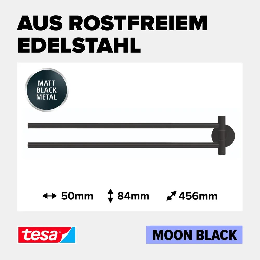 Tesa MOON BLACK - 50 mm - 456 mm - 84 mm