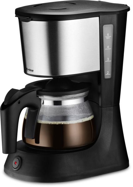 TRISA Kaffeeautomat 6Tassen 0.75L Glaskanne schwarz