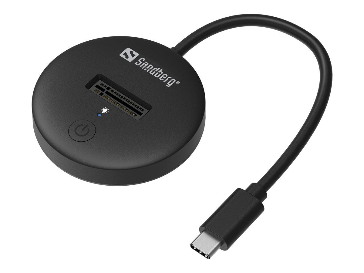 SANDBERG SSD-Dockingstation Schächte: 1 - M.2 - M.2 NVMe Card - USB-C 3.2 (Gen 2)