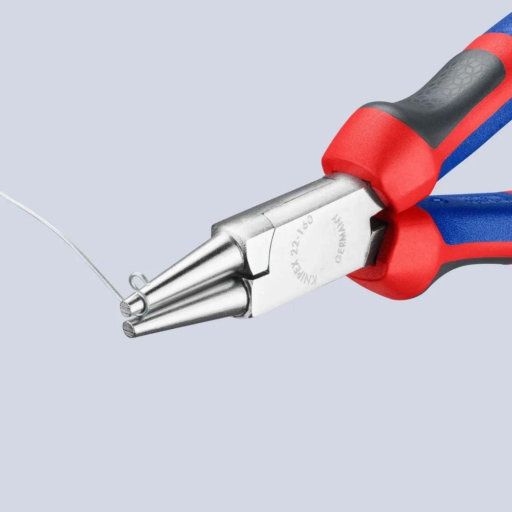 KNIPEX Rundzange mit Comfort-Griffen verchromt 160 mm