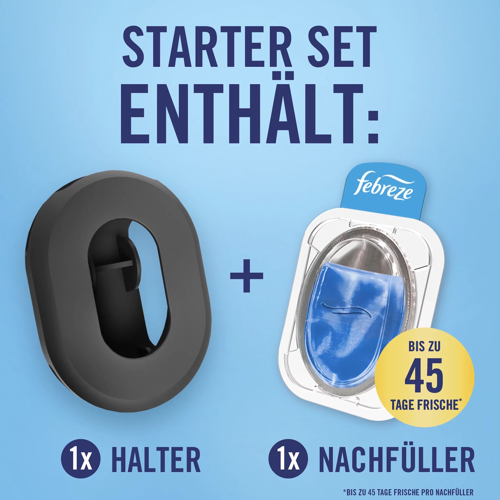 Febreze Mülleimererfrischer Starterkit Reine Frische = 4,88ml