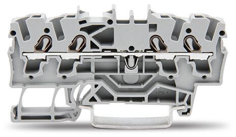 WAGO 4-Leiter-Durchgangsklemme, 2,5mm², für Anwendungen Exe II geeignet, grau