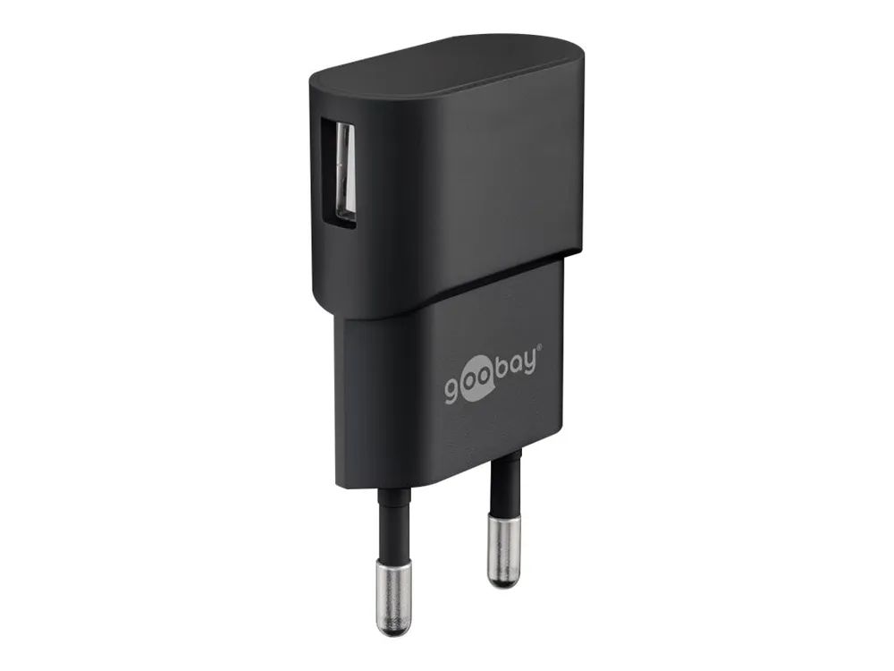 Goobay Netzteil - 5 Watt - 1 A (USB) - Schwarz