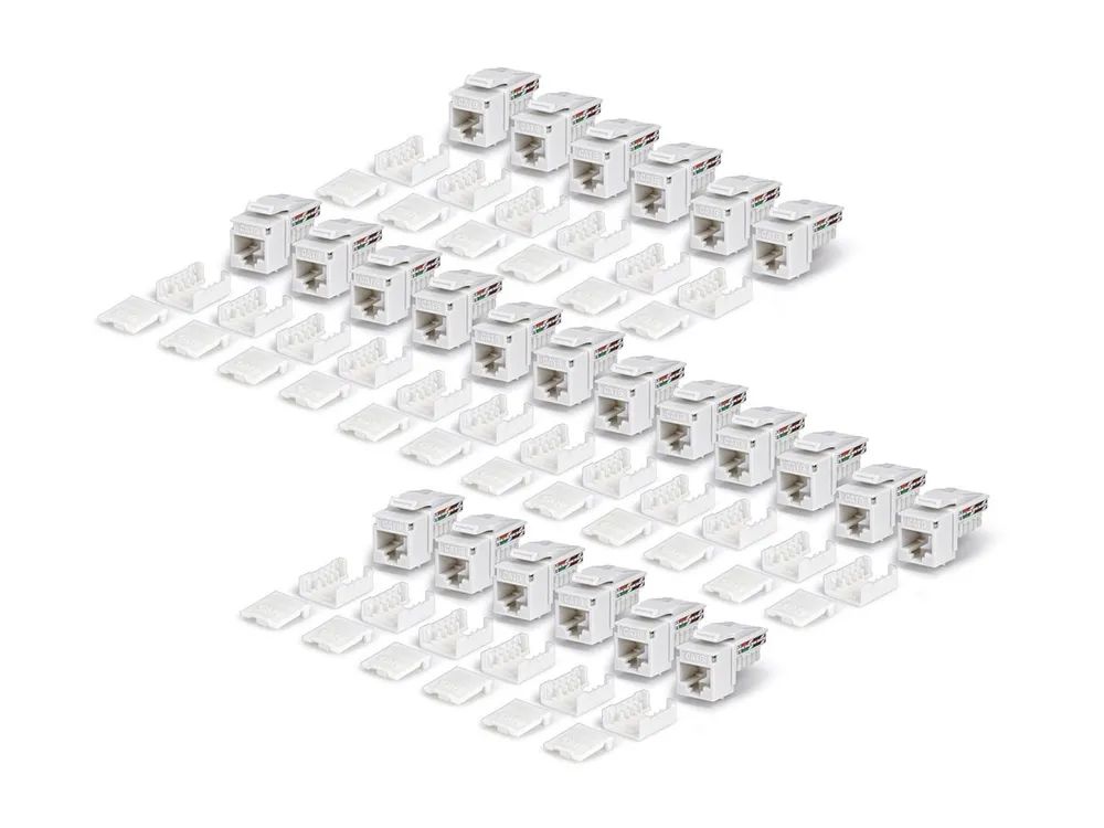 StarTech.com Cat6 Keystone Jack 24-Pack 90-Deg 110 - Netzwerk - CAT 6