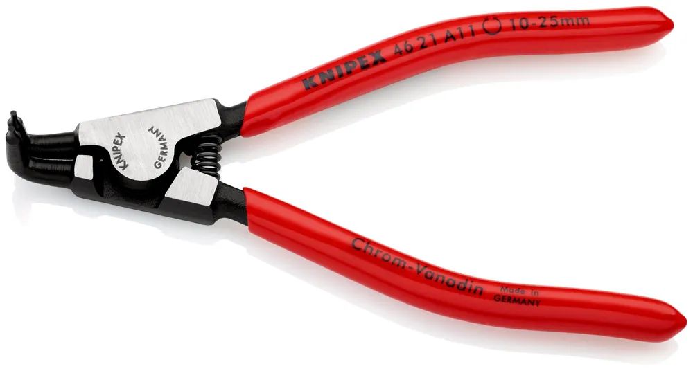 KNIPEX Sicherungsringzange für Außenringe auf Wellen mit Kunststoff überzogen schwarz atramentiert 125 mm