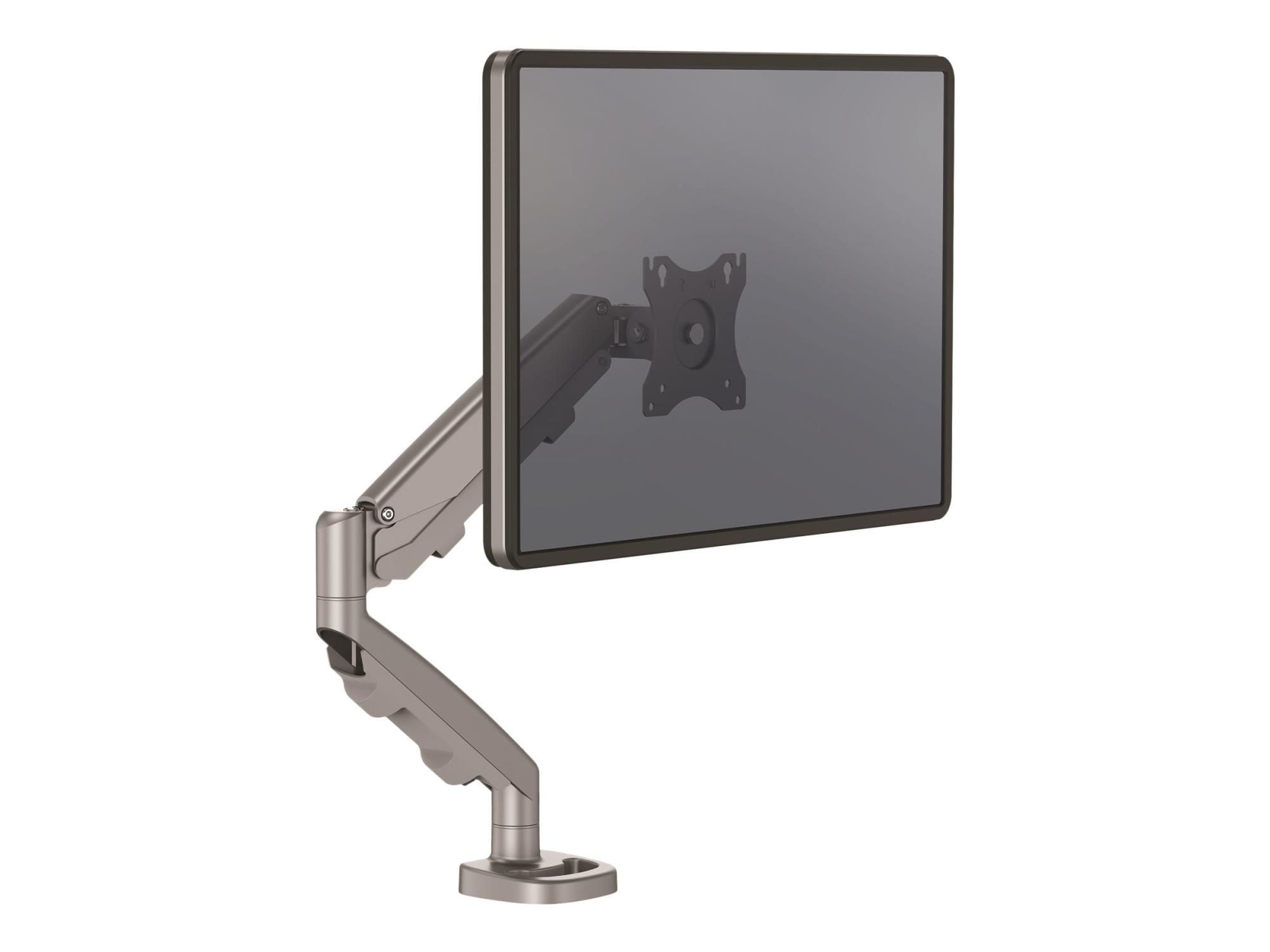 Fellowes Eppa - Befestigungskit (Monitorarm, Gasfeder) - für Monitor - Stahl - Silber, RAL 9023 - Bildschirmgröße: 99.1 cm (39")