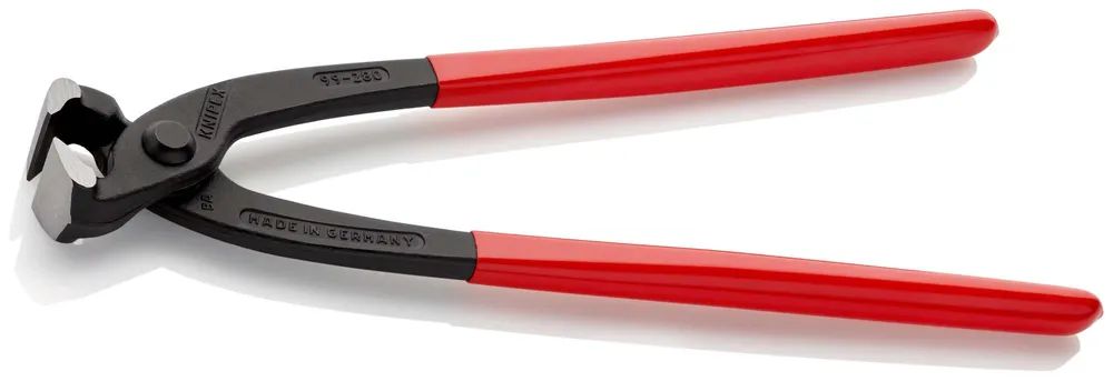 KNIPEX Monierzange (Rabitz- oder Flechterzange) mit Kunststoff überzogen schwarz atramentiert 280 mm
