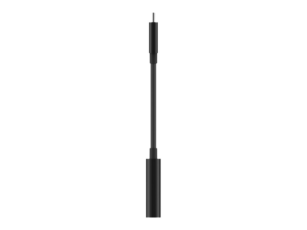 Belkin Connect Audio + Charge - USB-C auf USB-C Kopfhörer-/Ladeadapter - 24 pin USB-C männlich zu 24 pin USB-C weiblich - 14 m - Schwarz - USB Power Delivery (60W)