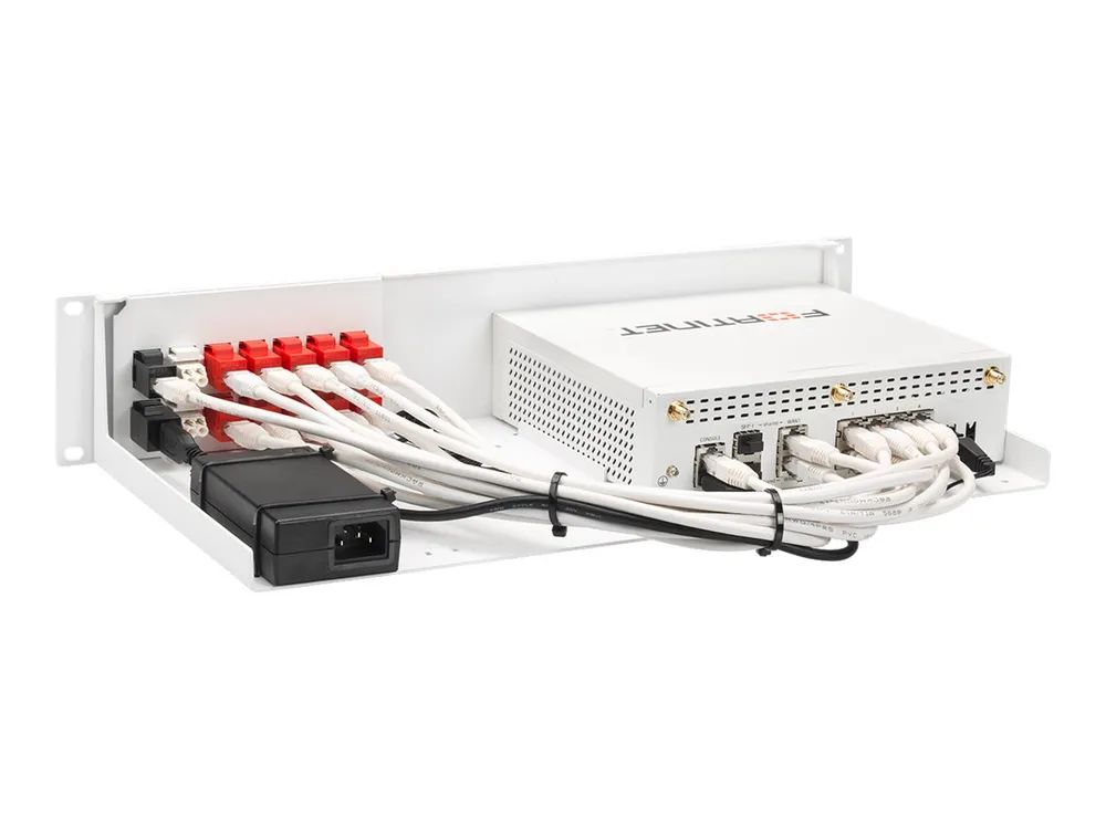 Rackmount.IT RM-FR-T18 - Montagesatz für Netzwerkgeräte - Rack montierbar - RAL 9003, weiß - 1.3U - 48.3 cm (19")